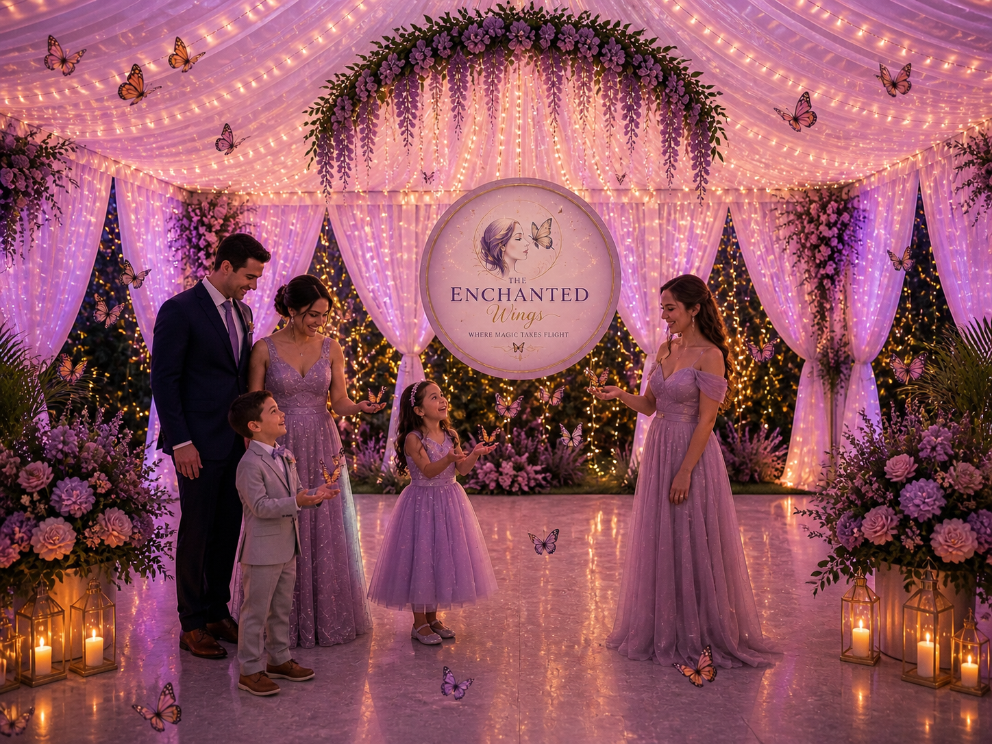 Signature Enchanted pavilion · butterfly release