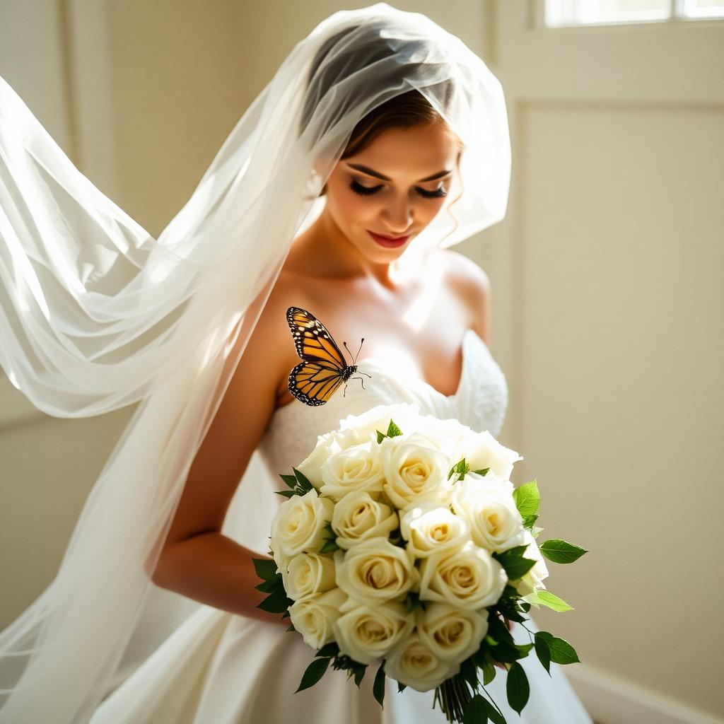The bride before the ceremony