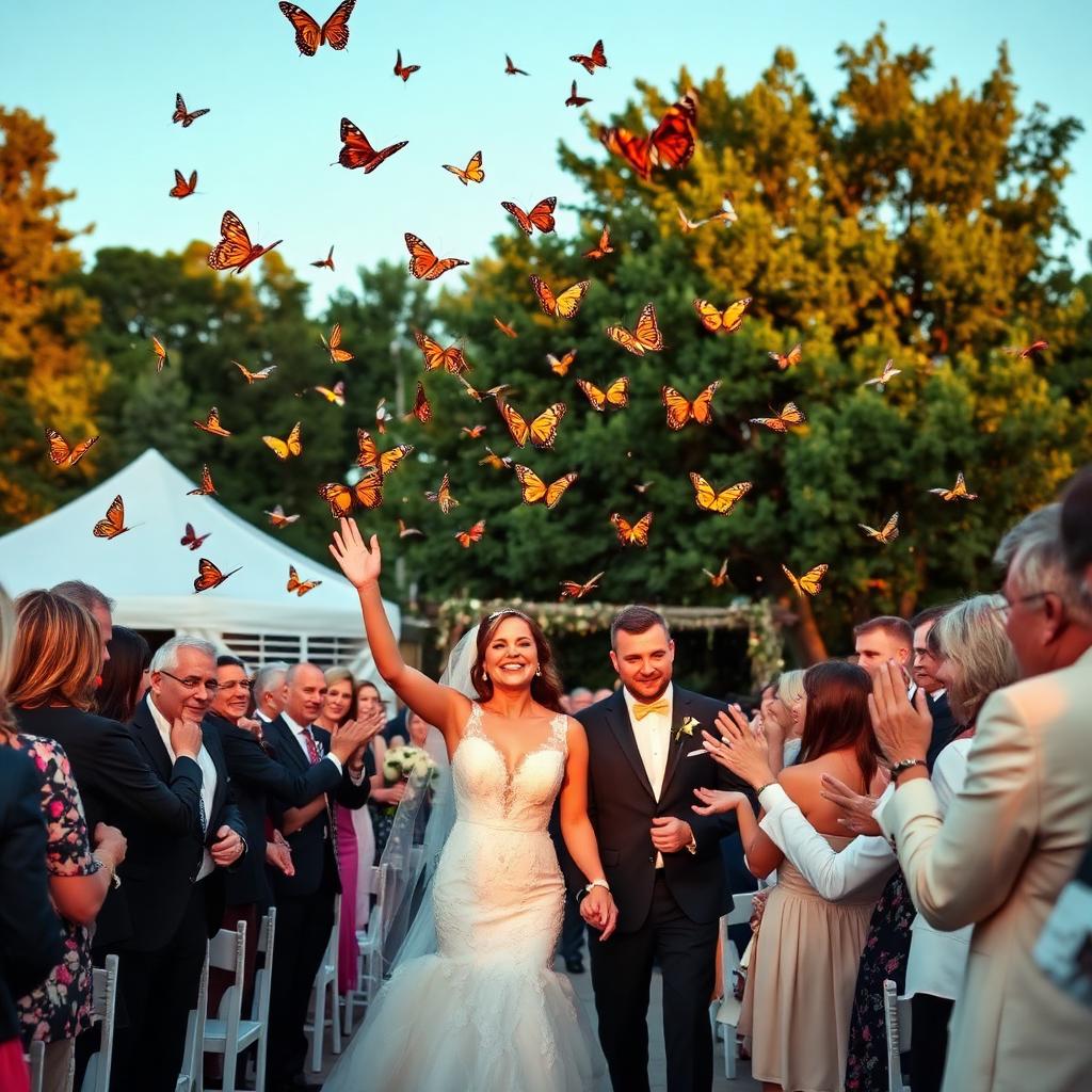 Butterfly release · the recessional
